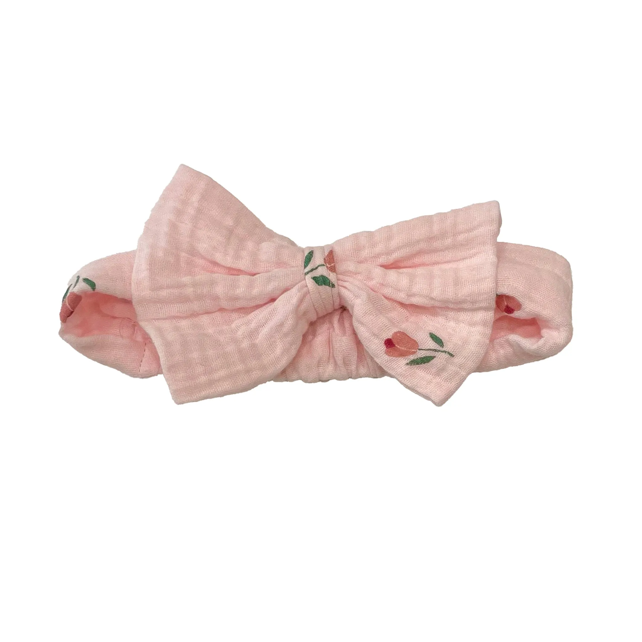 Muslin Rose Strampler mit Stirnband-Set