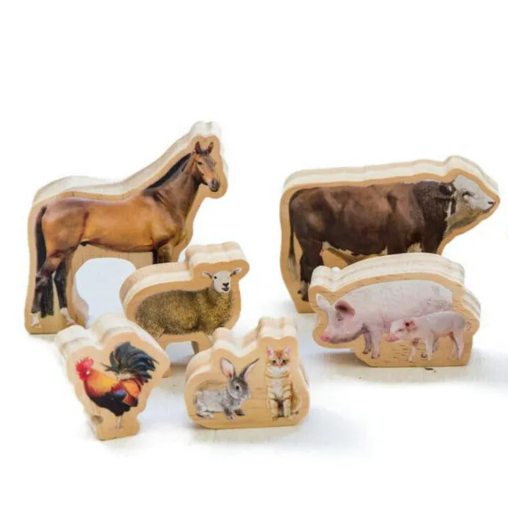 Mein Holztier-Set für den Bauernhof