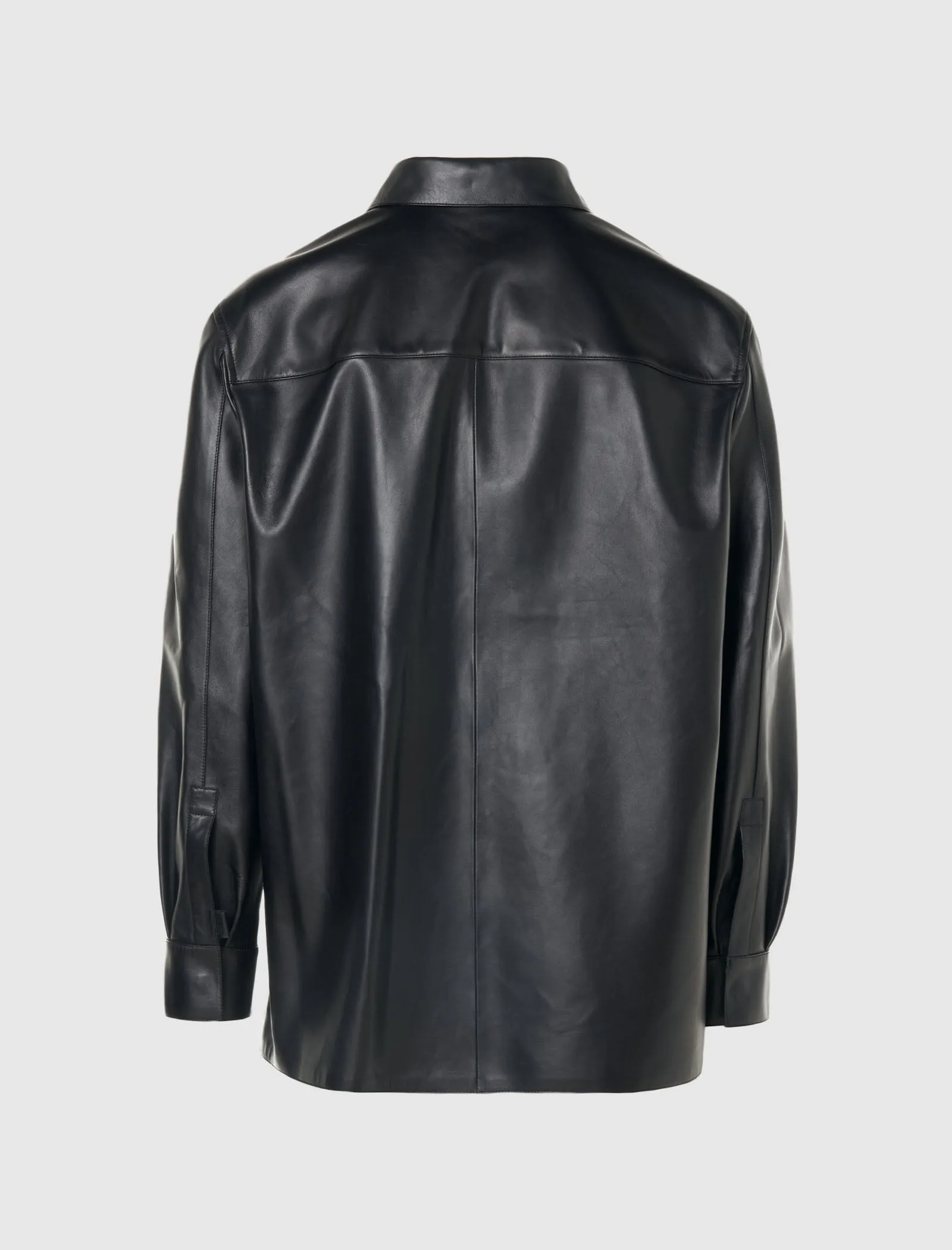 NAPPA LEDER OVERSHIRT