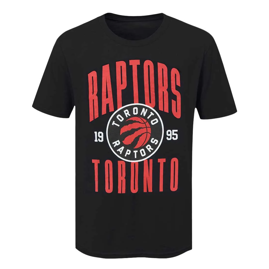 NBA - Herren Toronto Raptors Präsenz Kurzarm T-Shirt (NAXA09LMSC3A1PB 00BLK)