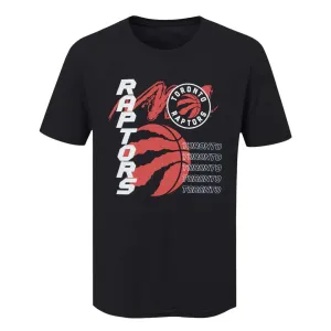 NBA - Herren Toronto Raptors Rushing Kurzarm T-Shirt (NAXA09JMSC3A1PB 00BLK)