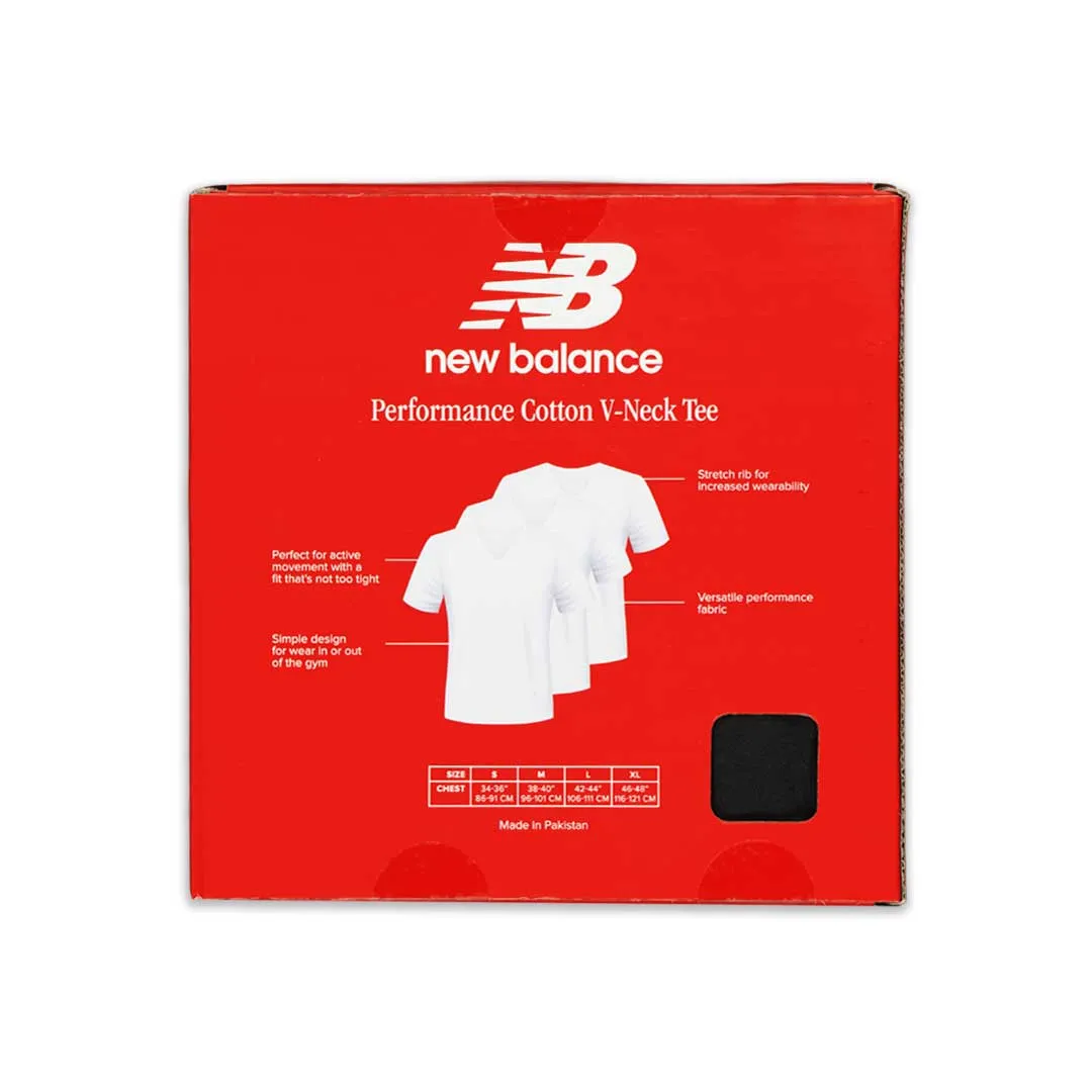 New Balance - Herren 3er-Pack V-Ausschnitt Baumwoll-T-Shirt (NB 3045-3-959N)