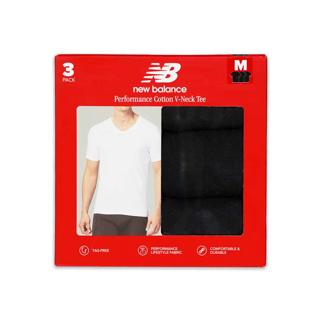 New Balance - Herren 3er-Pack V-Ausschnitt Baumwoll-T-Shirt (NB 3045-3-959N)