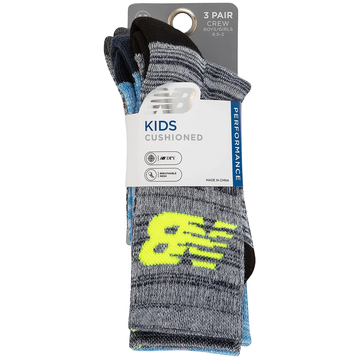 New Balance Jugend Performance Cushion Crew 3er Pack