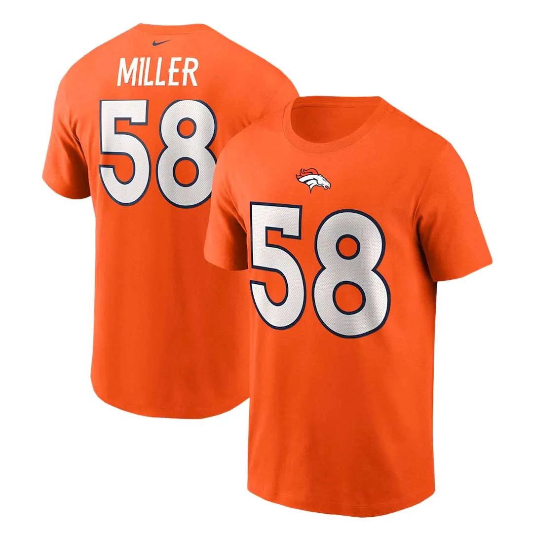 NFL - Herren Denver Broncos Von Miller Jersey T-Shirt (N199 89N 8WF NAA)