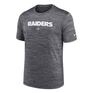 NFL - Herren Las Vegas Raiders Seitenlinie Velocity Performance Kurzarm T-Shirt (00O5 00A 8D 0BO)