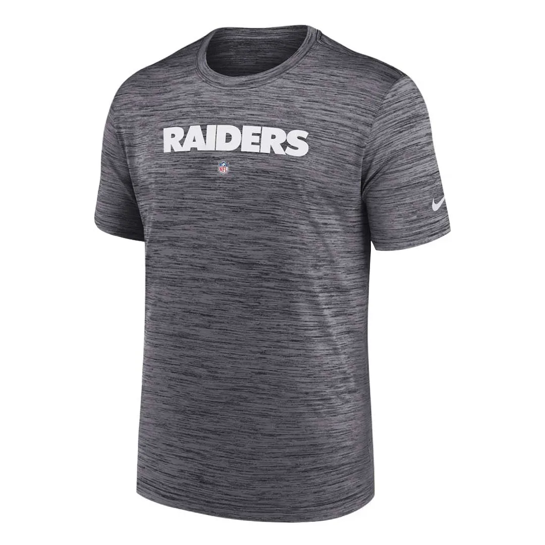 NFL - Herren Las Vegas Raiders Seitenlinie Velocity Performance Kurzarm T-Shirt (00O5 00A 8D 0BO)
