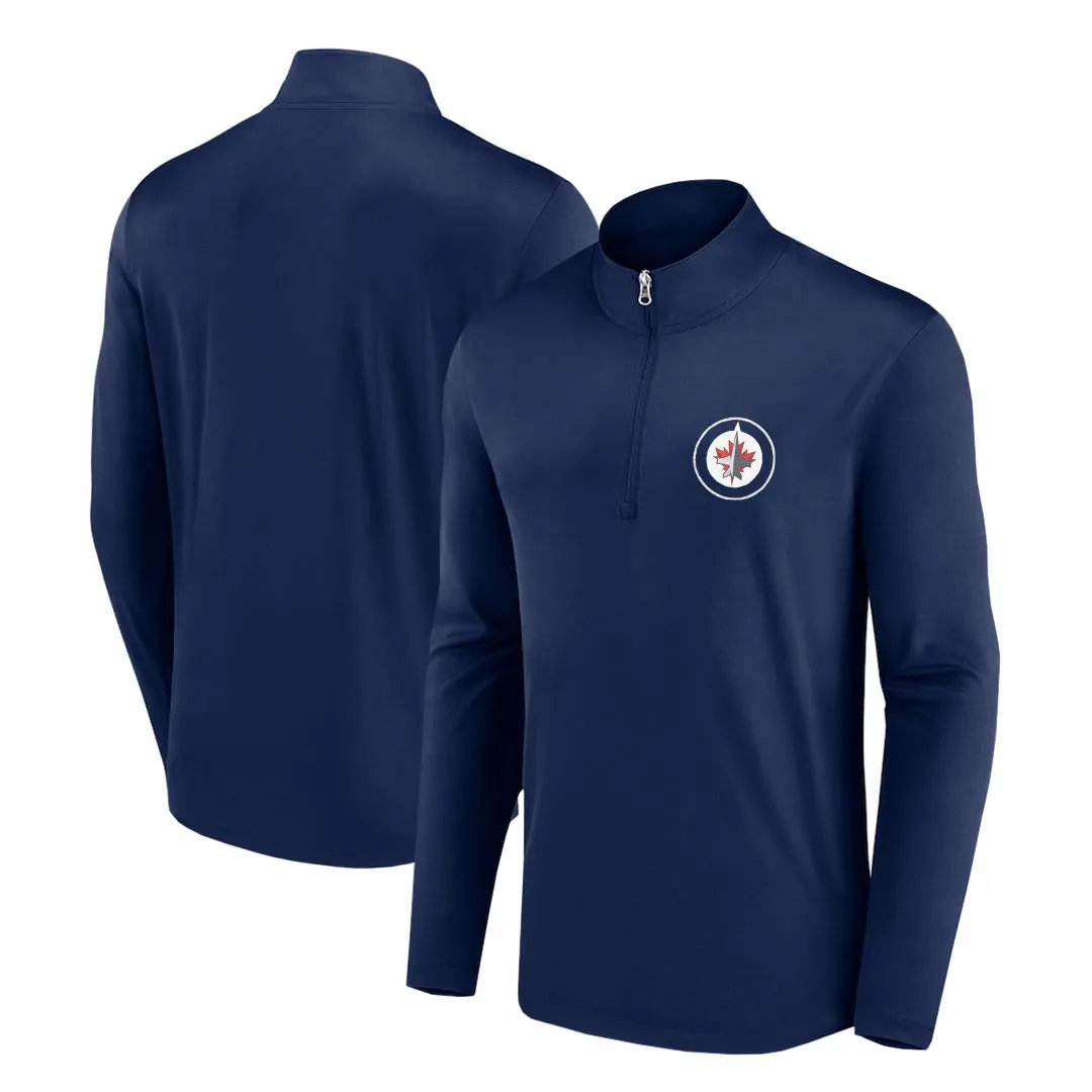 NHL - Herren Winnipeg Jets Langarm 1/4-Zip (NHXX0EBMJQPP1CA 41NVY)