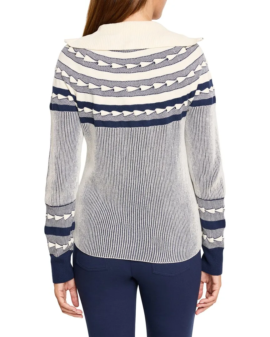 NIC   ZOE Fairisle Strickjacke mit Reißverschluss vorne