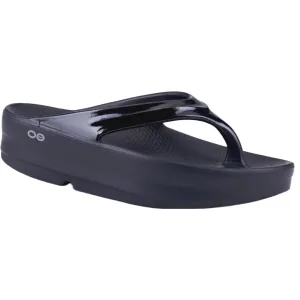 Oofos Oomega Thong - Schwarze Schuhe Oofos Damen