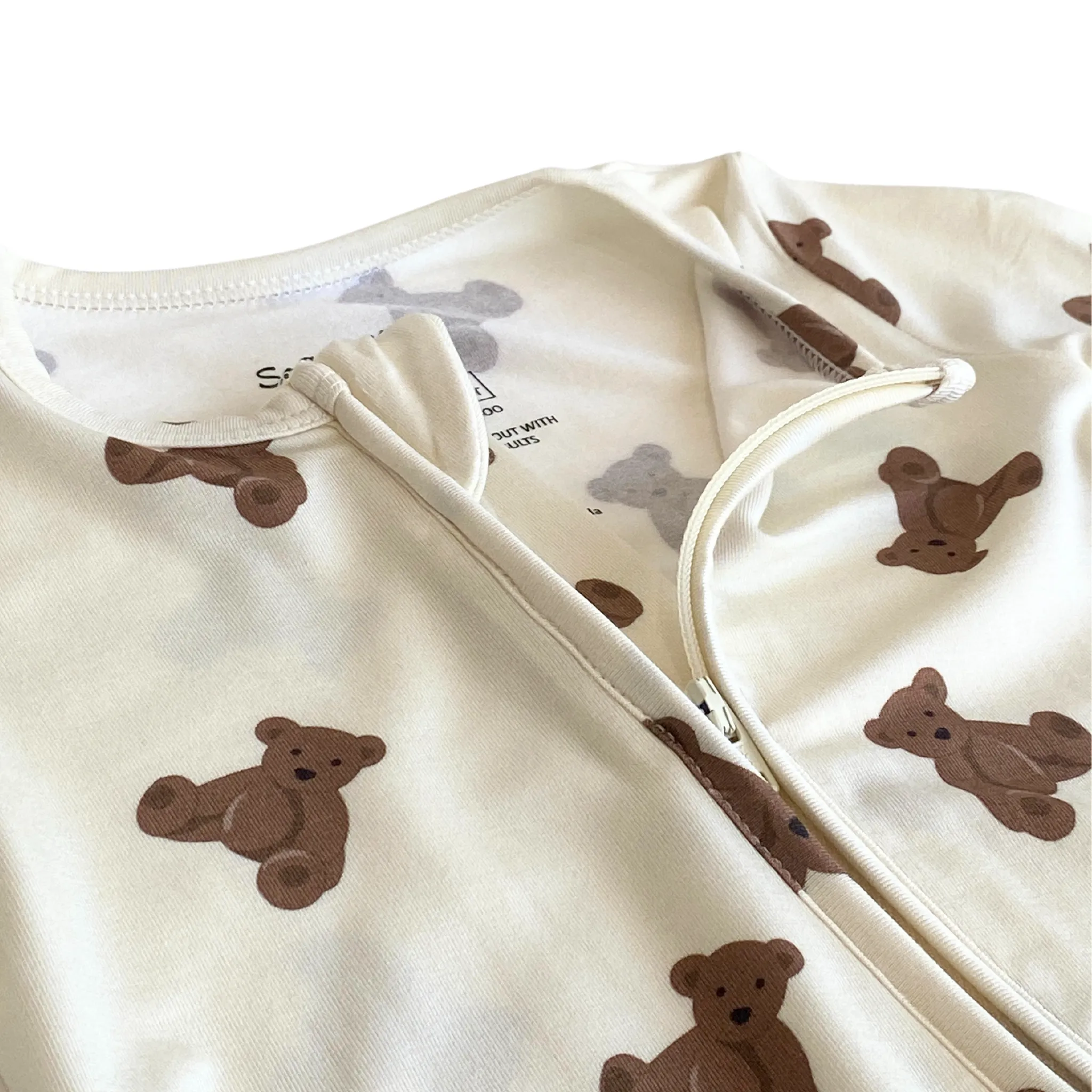 Organische Bambus-Viskose umwandelbarer Schlafanzug mit Teddybären
