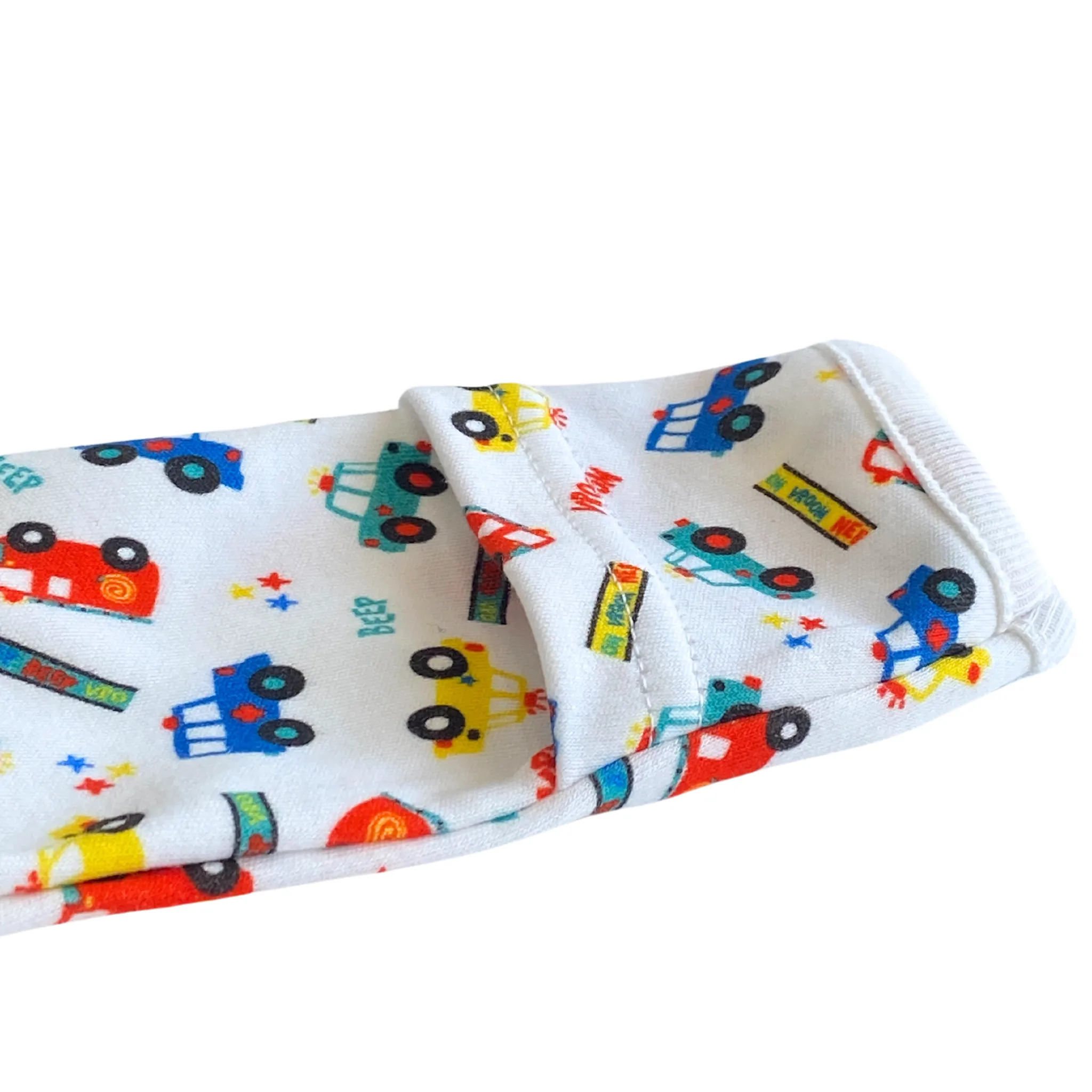 Bio-Baumwoll-Pyjama mit Umwandlungsfunktion in Autos