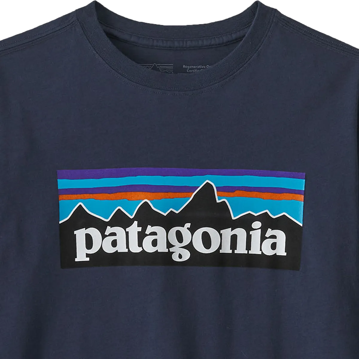 Patagonia Jugend Langarm P-6 T-Shirt aus zertifizierter regenerativer Bio-Baumwolle