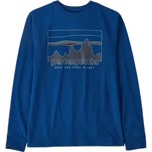 Patagonia Youth Long-Sleeved Regenerative Organic Cotton Graphic T-Shirt