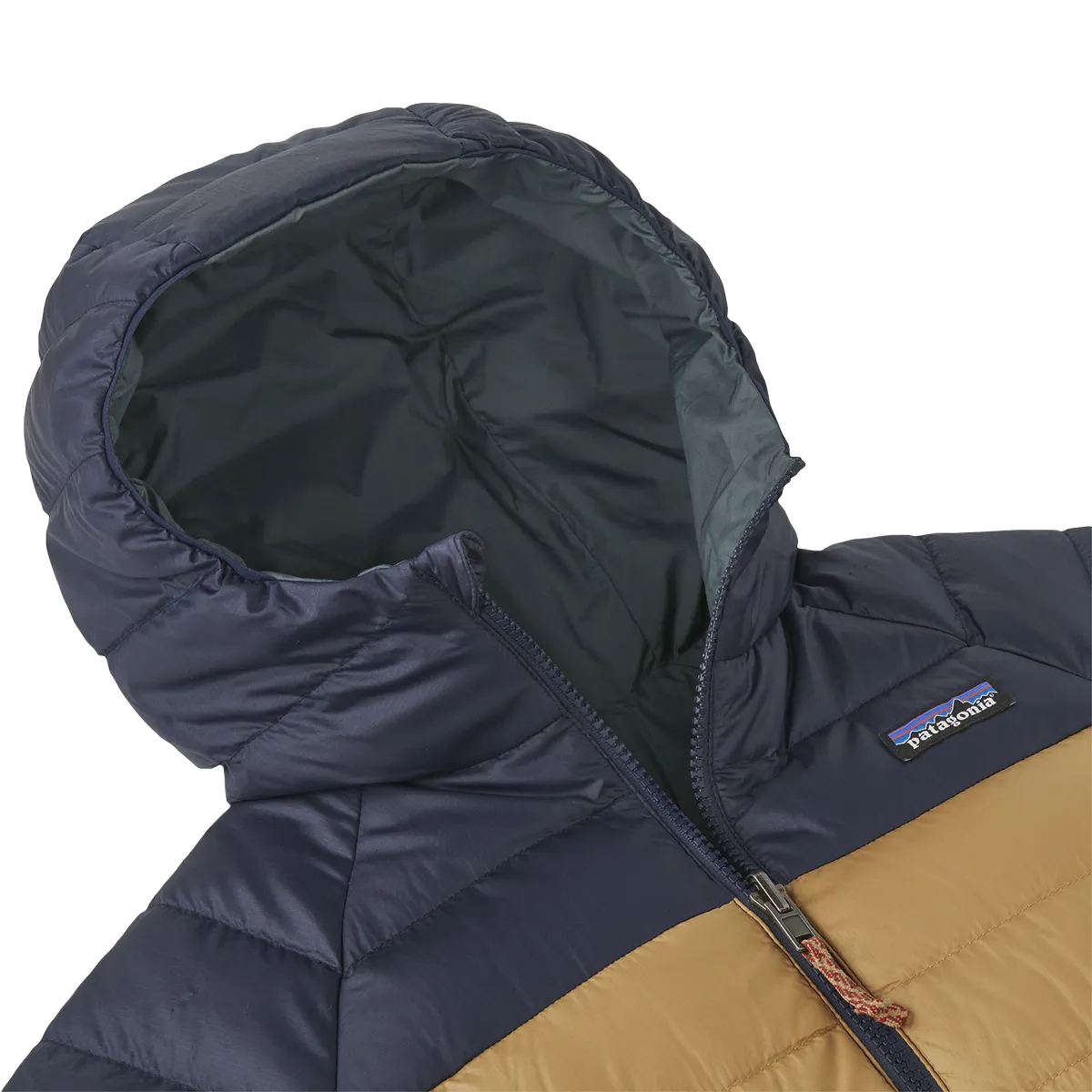 Patagonia Jugend-Reversibler Daunenpullover mit Kapuze