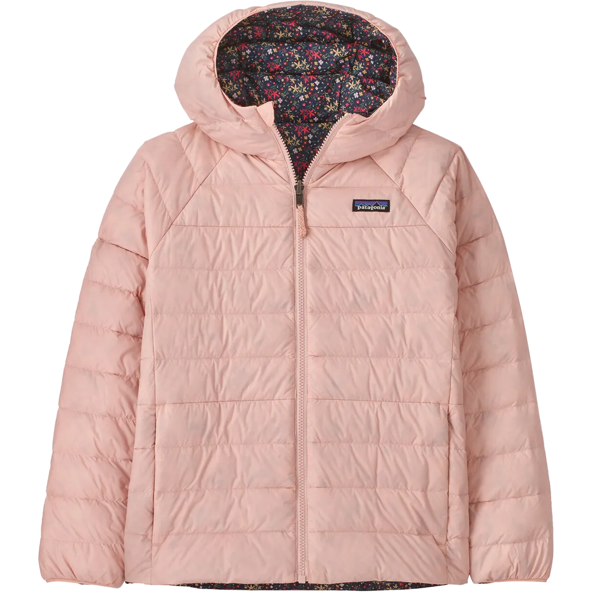 Patagonia Jugend-Reversibler Daunenpullover mit Kapuze