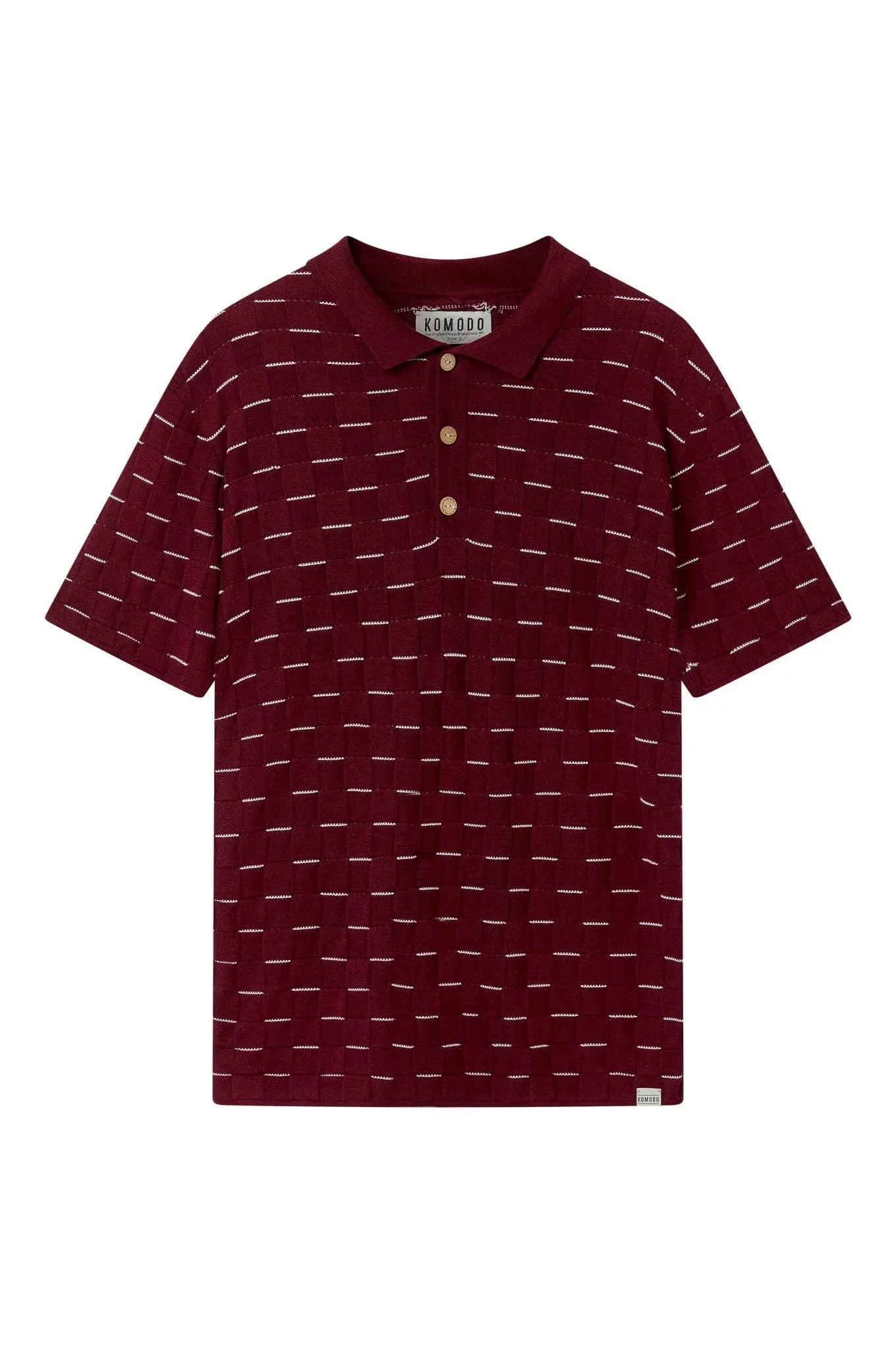 Perry Herren-Baumwoll-Tencel-Strickpolo | Beere