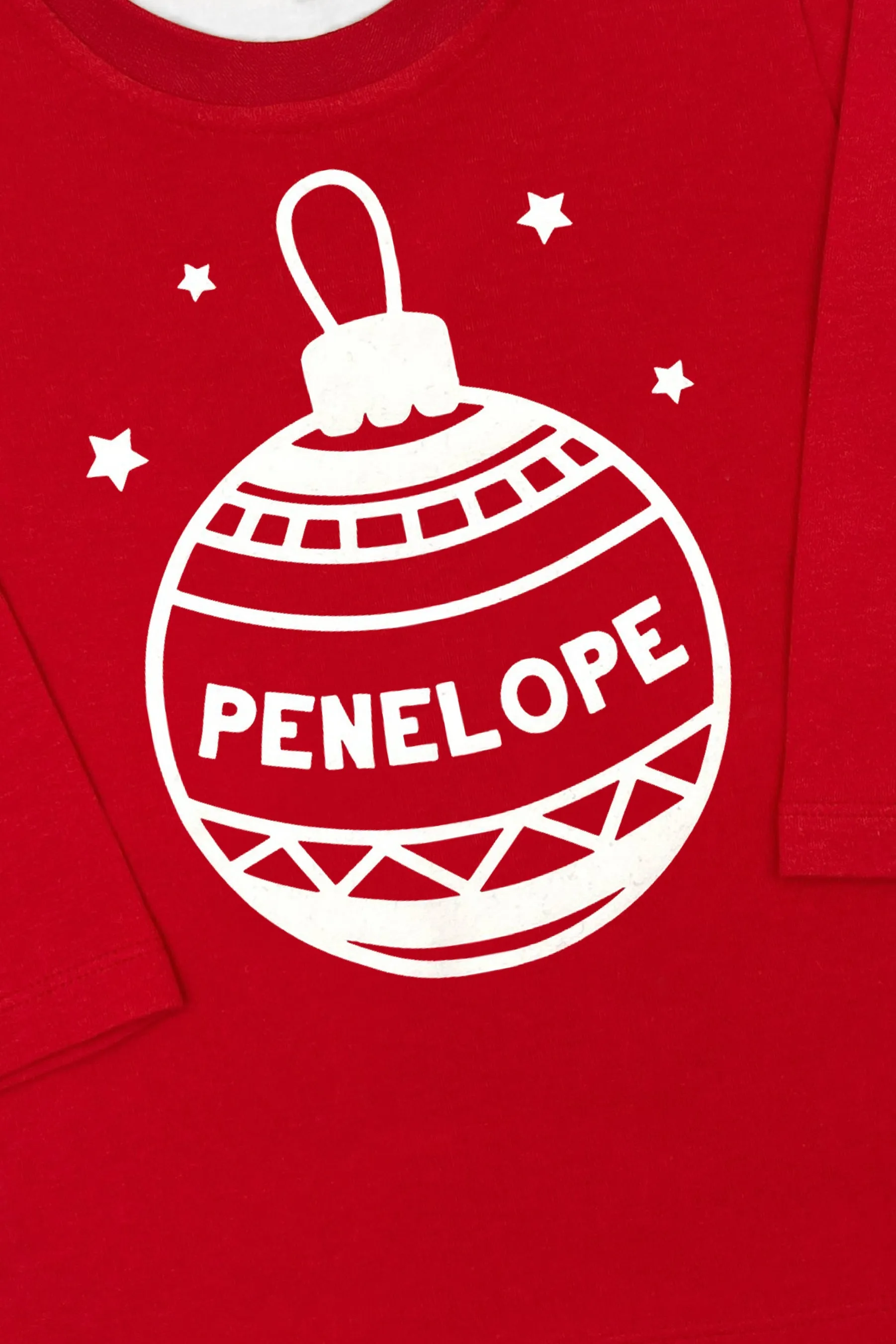 Personalisiertes Weihnachtskugel-T-Shirt