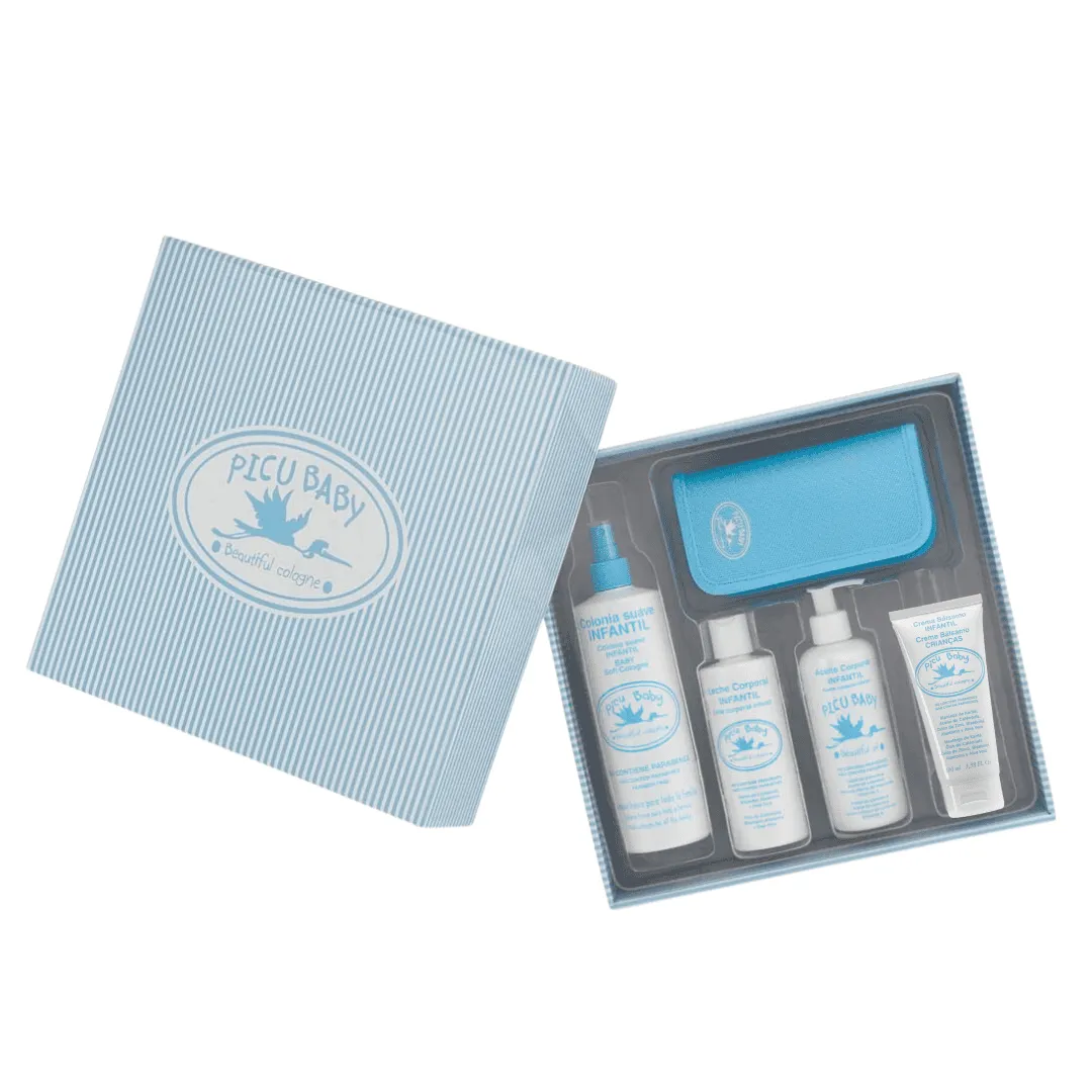 Picu Baby | Blaues gestreiftes Geschenkset Babykids_Bebe-Sweeny