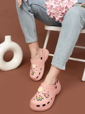 Rosa stylische Schlupf-Clogs für Damen (TC-LCLOG5-PNK)