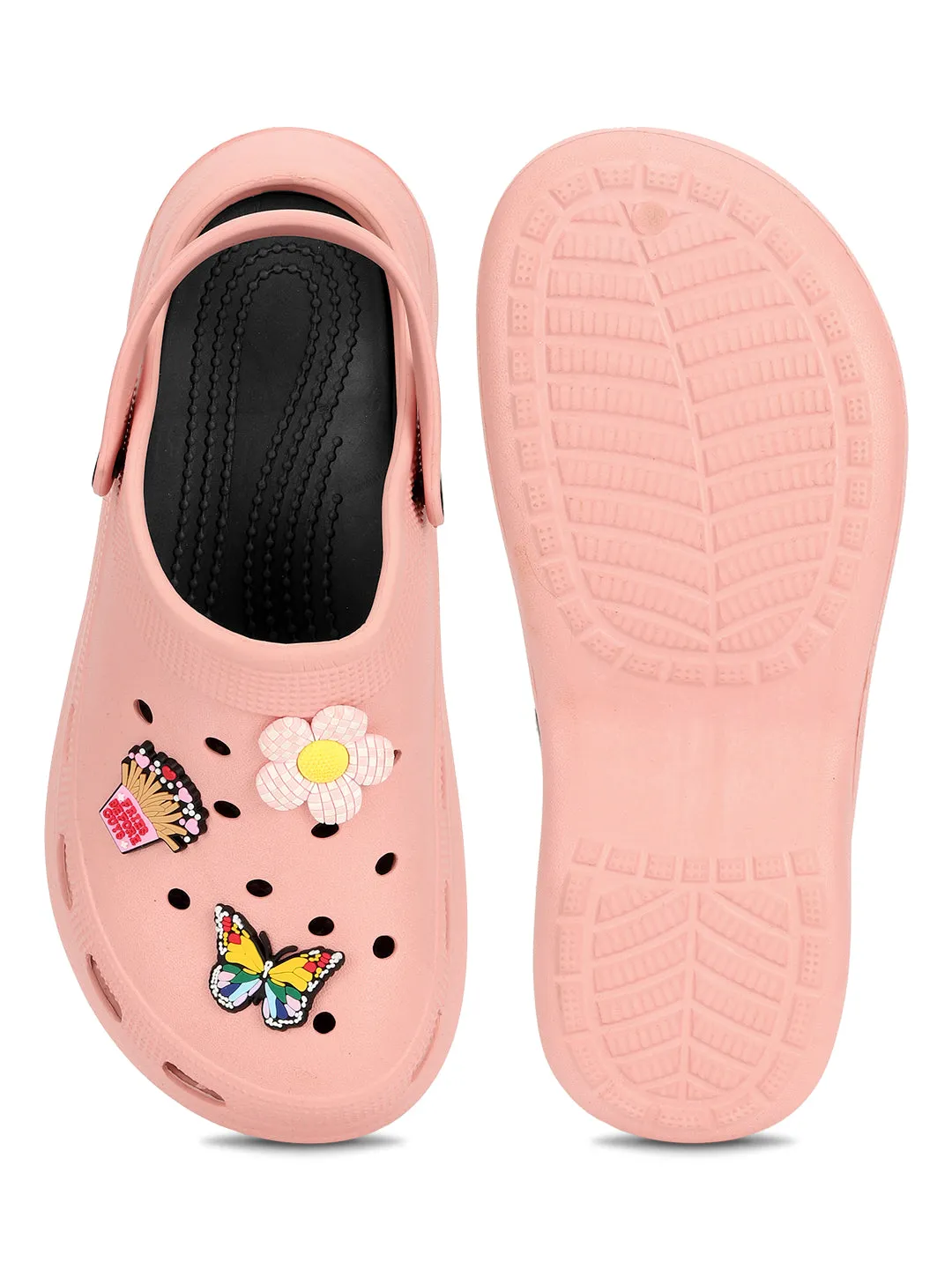 Rosa stylische Schlupf-Clogs für Damen (TC-LCLOG5-PNK)