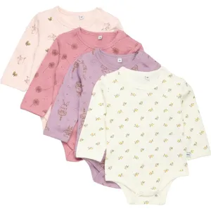 Pippi Body AO-bedruckt 4er-Pack Staubiges Rosa Pippi