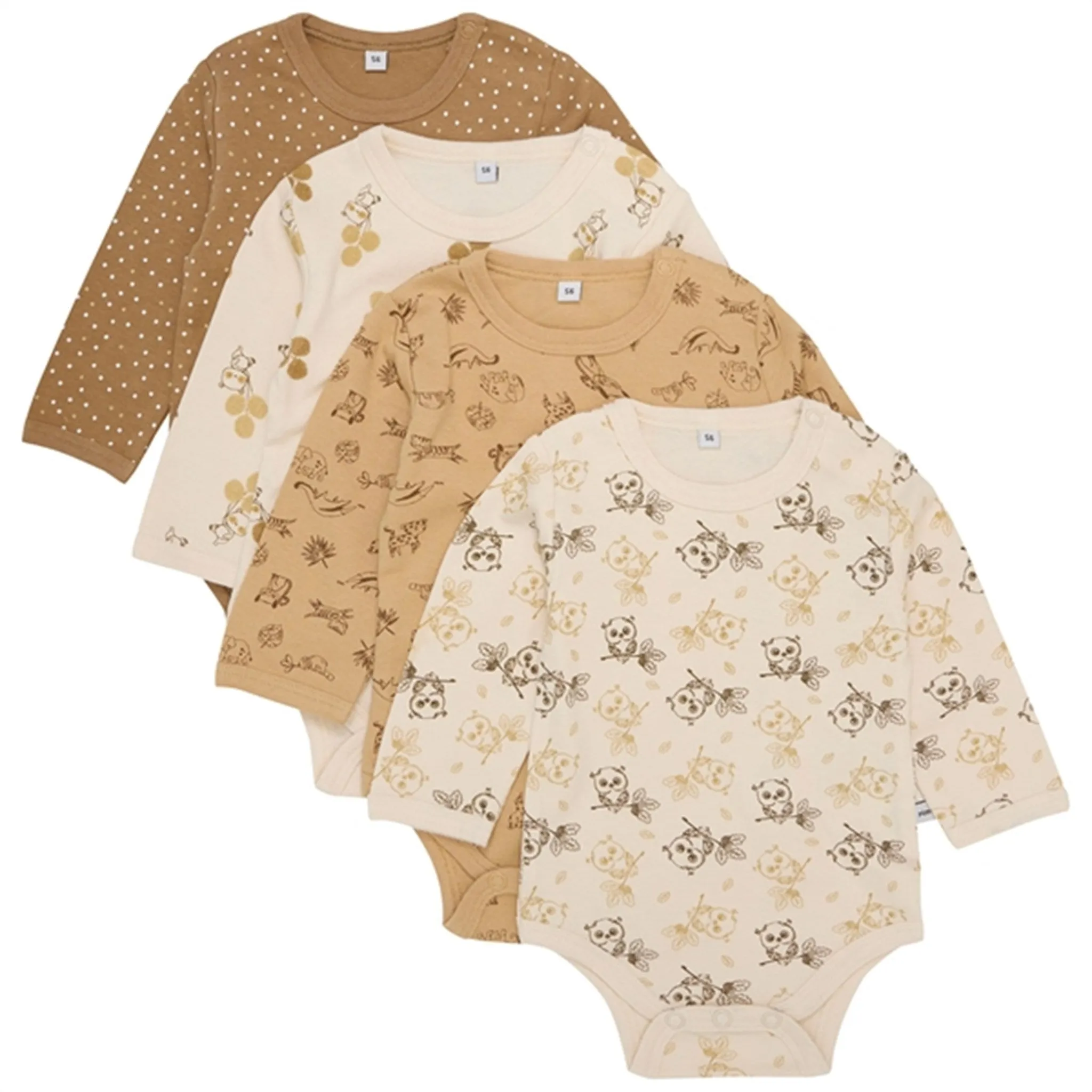 Pippi Body AO-Bedruckt 4er-Pack Whitecap Grau Pippi