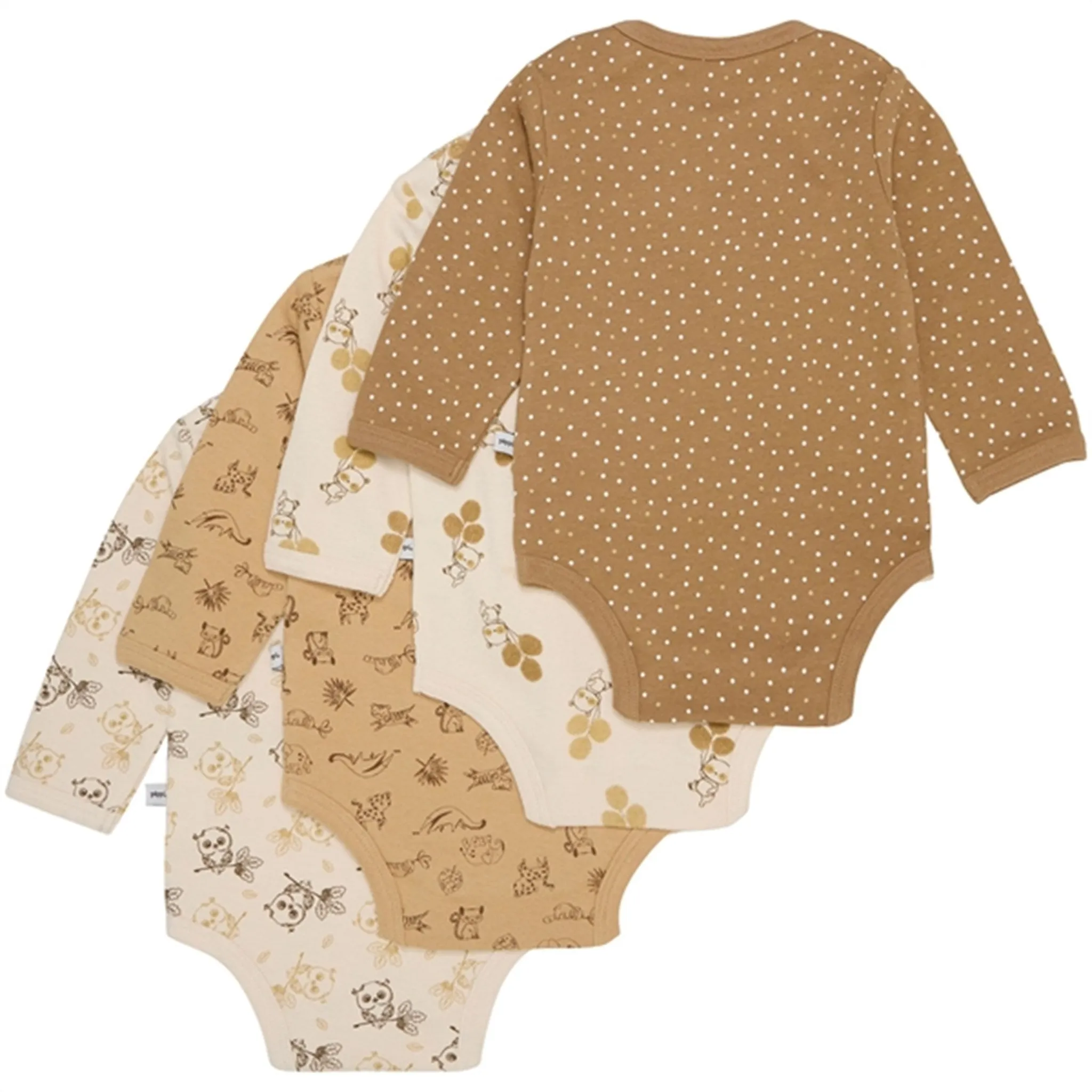 Pippi Body AO-Bedruckt 4er-Pack Whitecap Grau Pippi