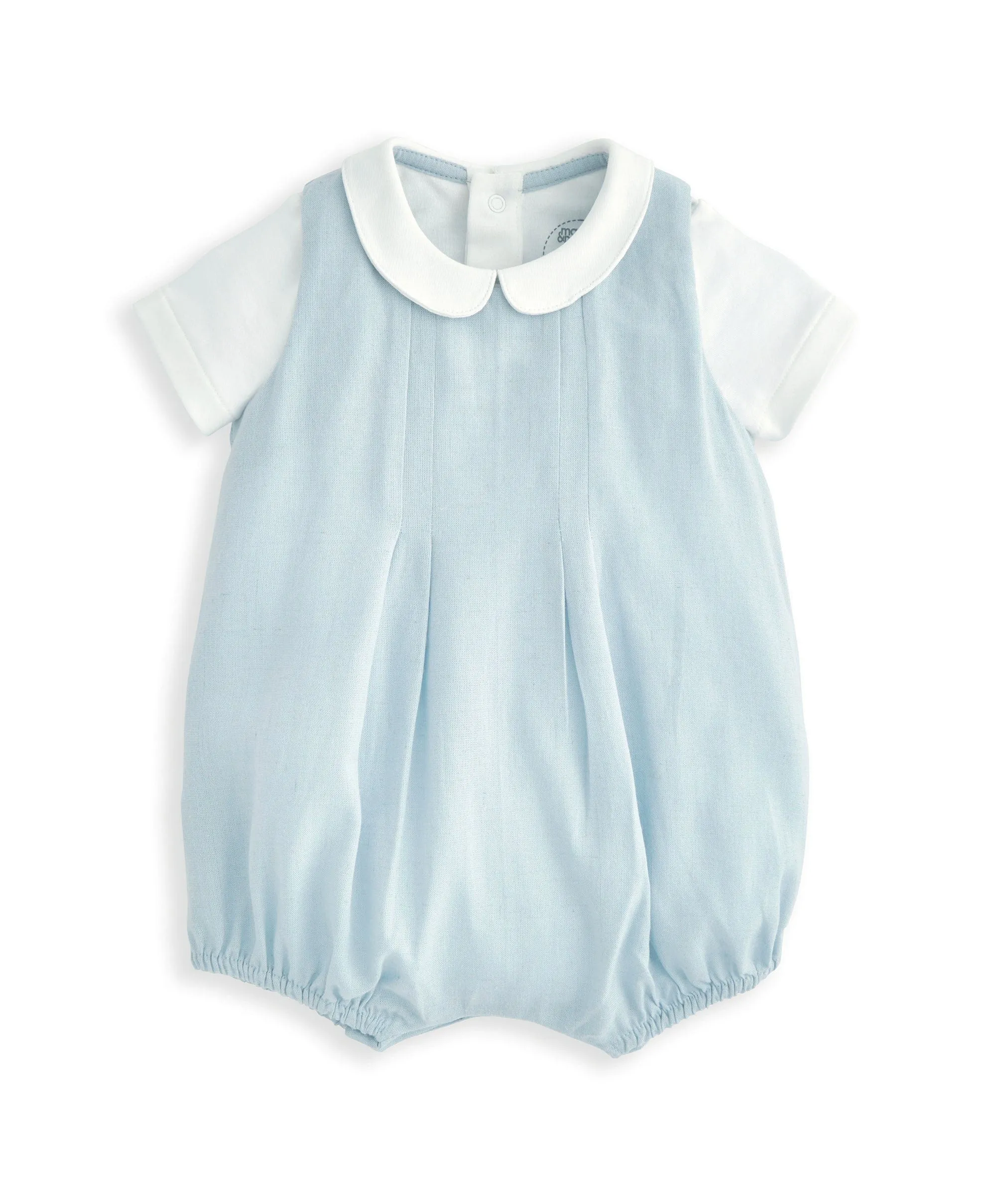 Faltenspielanzug & Body-Set (2-teilig) - Weiß Babykids Mamas & Papas