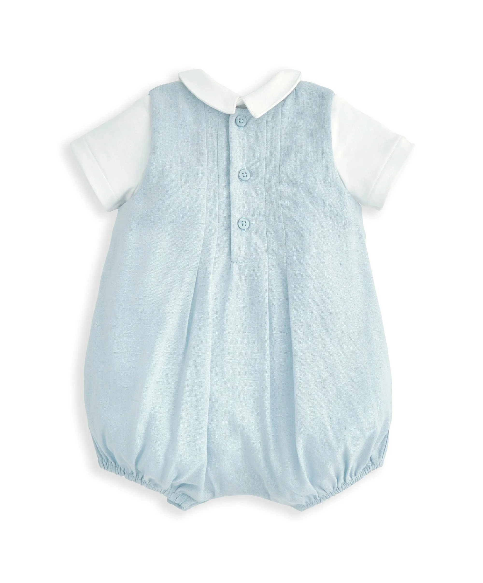 Faltenspielanzug & Body-Set (2-teilig) - Weiß Babykids Mamas & Papas