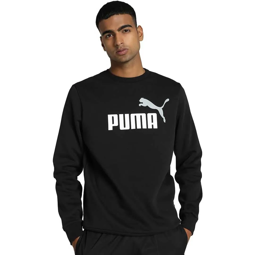 Puma - Herren Essentials 2-Farben Big Logo Rundhalspullover (586762 61)