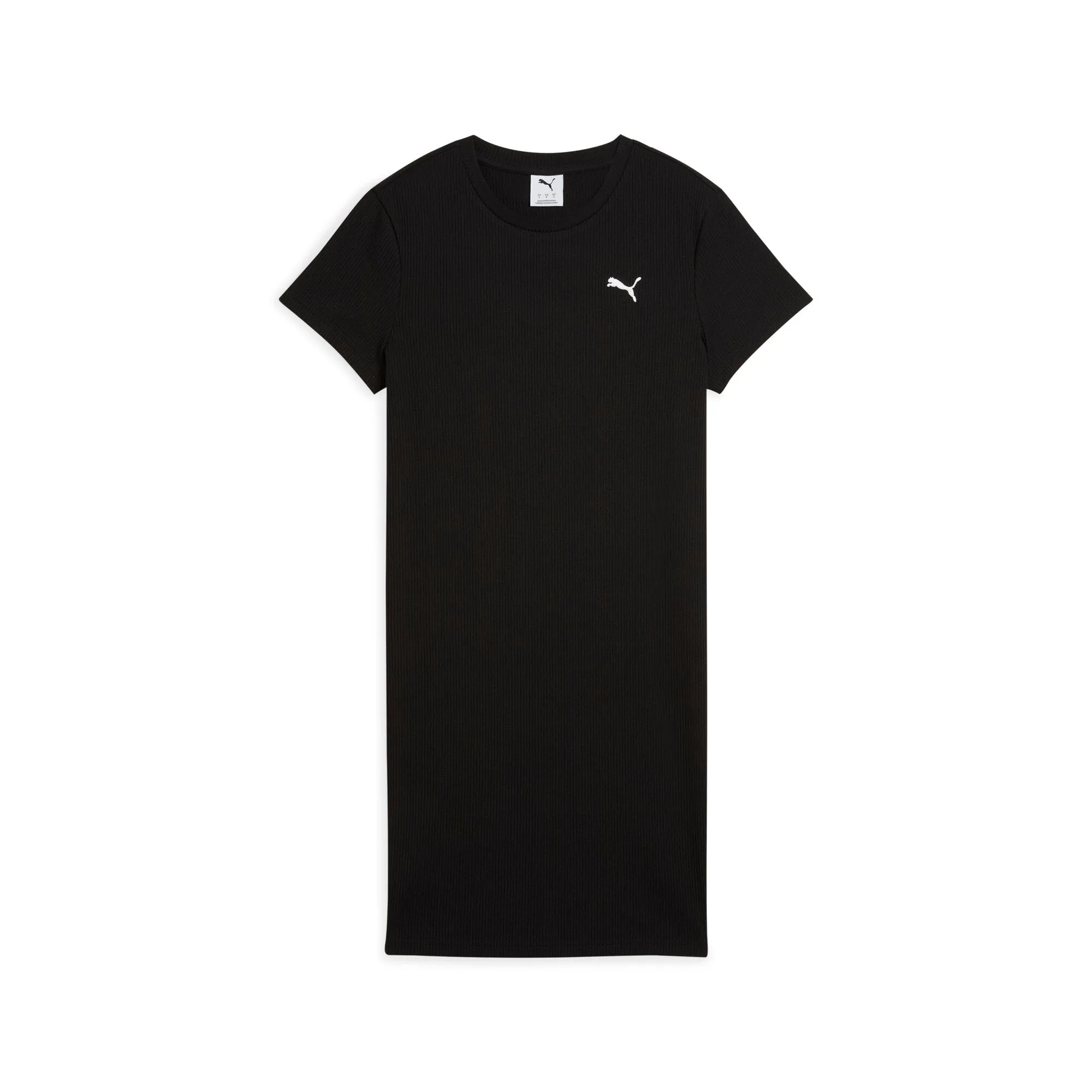 PUMA Damen ESS ELEVATED Figurbetontes Rippenkleid