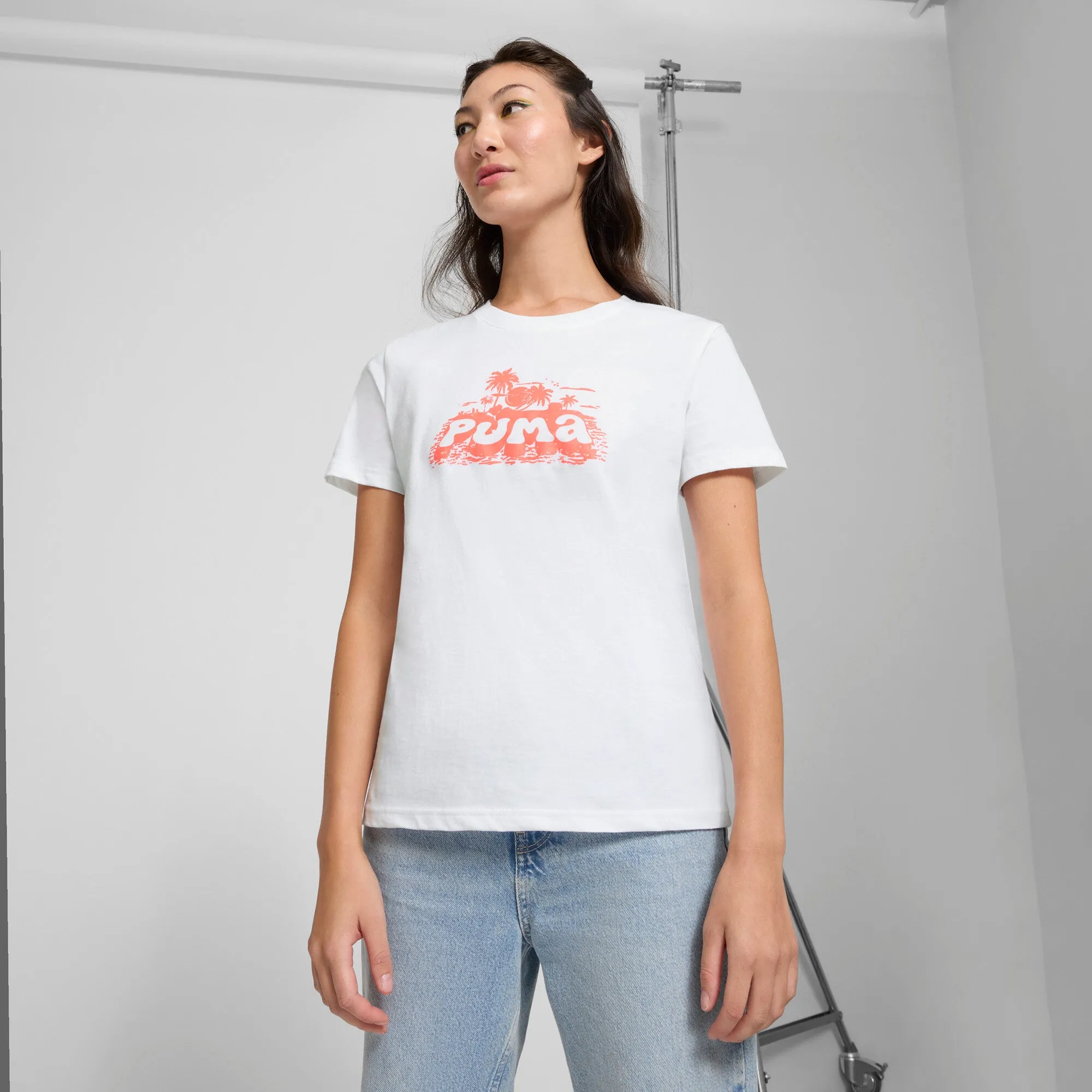 PUMA Damen GRAPHICS Sommer T-Shirt US Damen