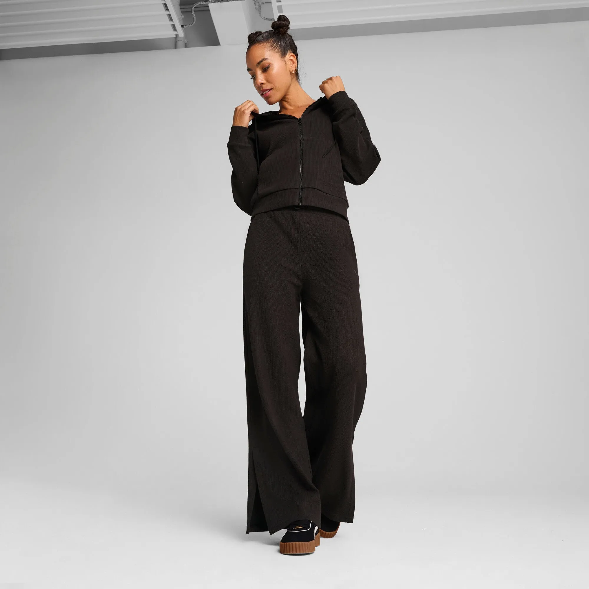 PUMA Damen HER Comfort High-Waist Straight Hose