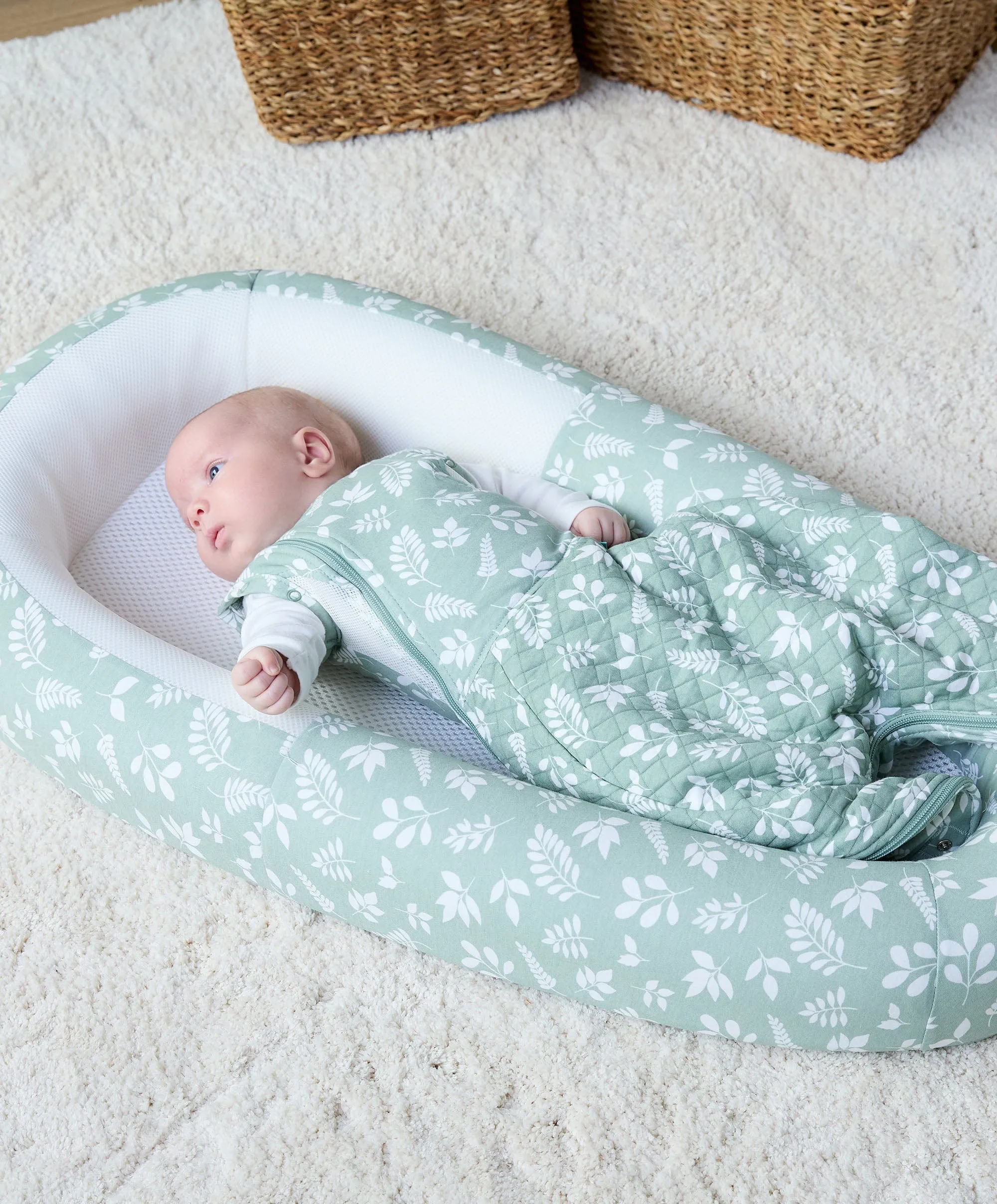 Purflo Sleep Tight Babybett - Farn