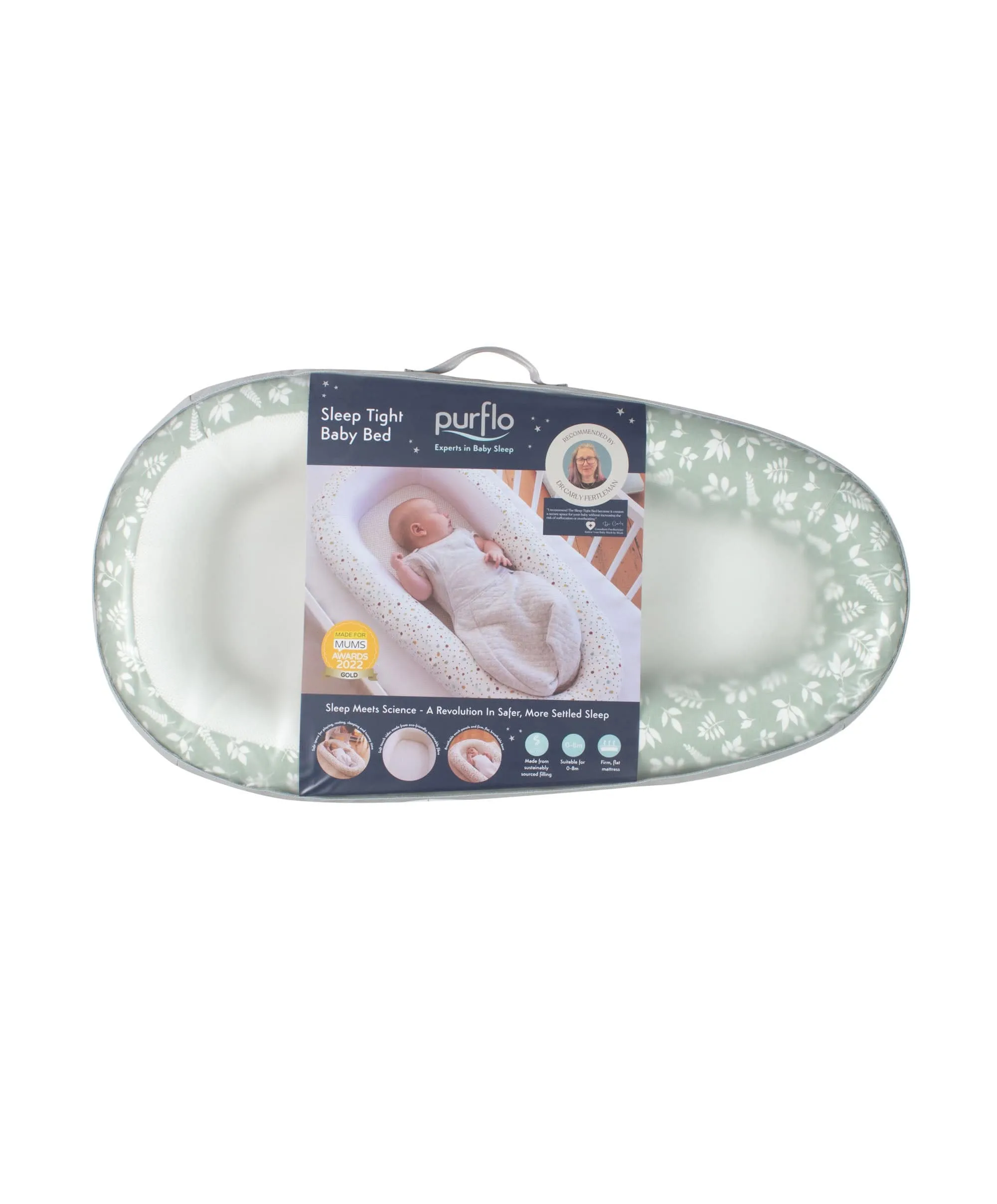Purflo Sleep Tight Babybett - Farn