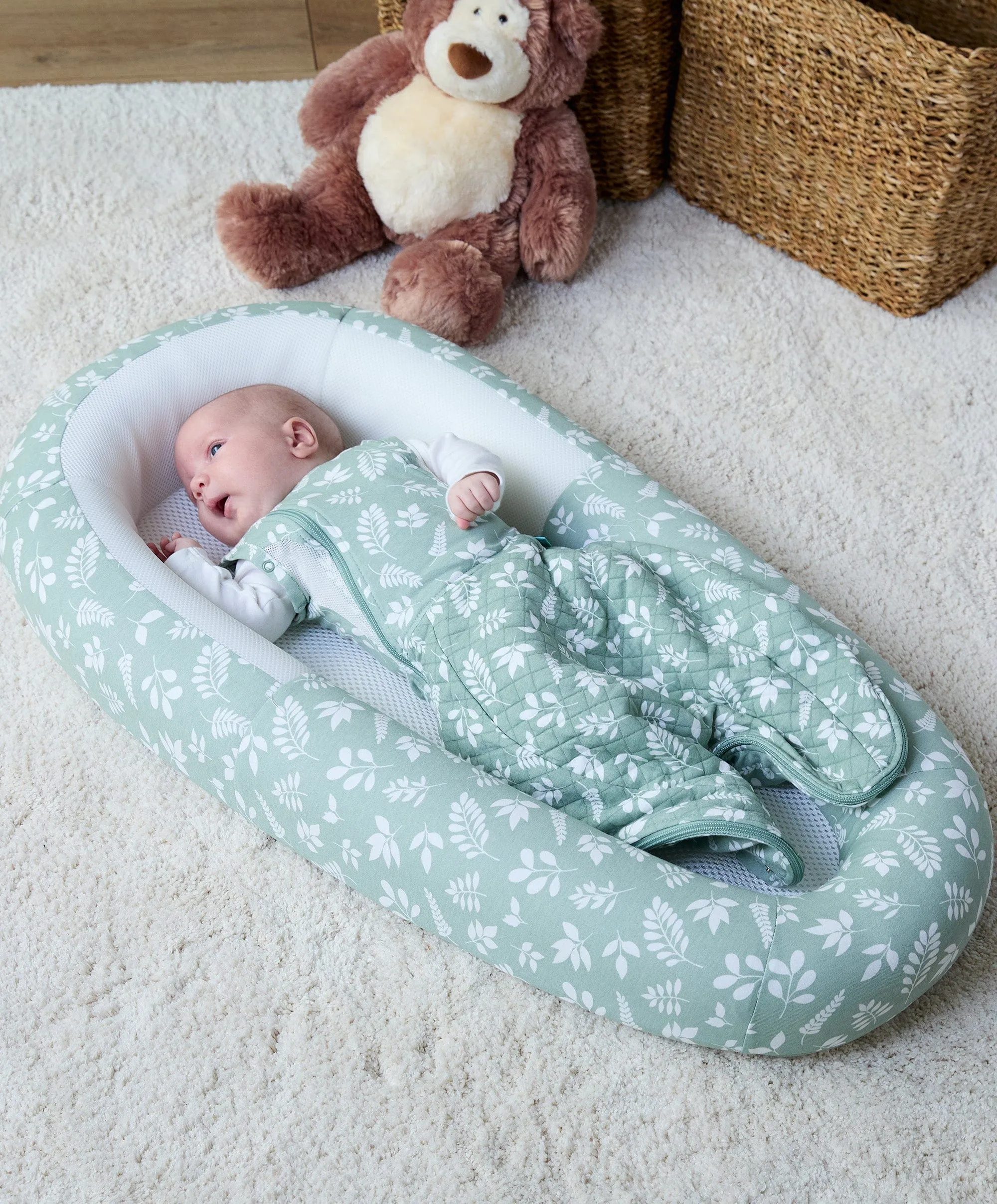 Purflo Sleep Tight Babybett - Farn
