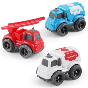 Push-and-Go-Auto-Spielzeug Rettungsfahrzeuge Notfall-Spielset