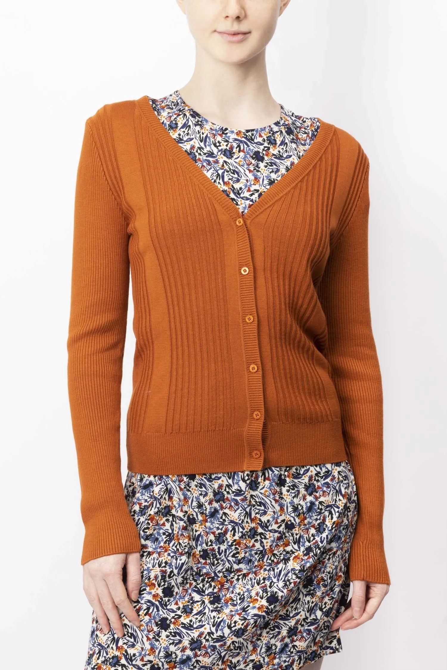Rippenstrickcardigan