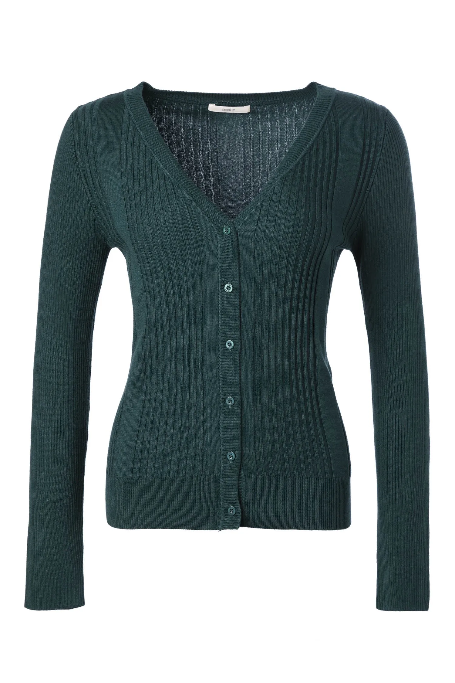 Rippenstrickcardigan