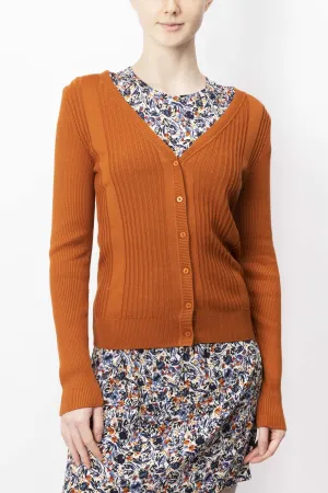Rippenstrickcardigan