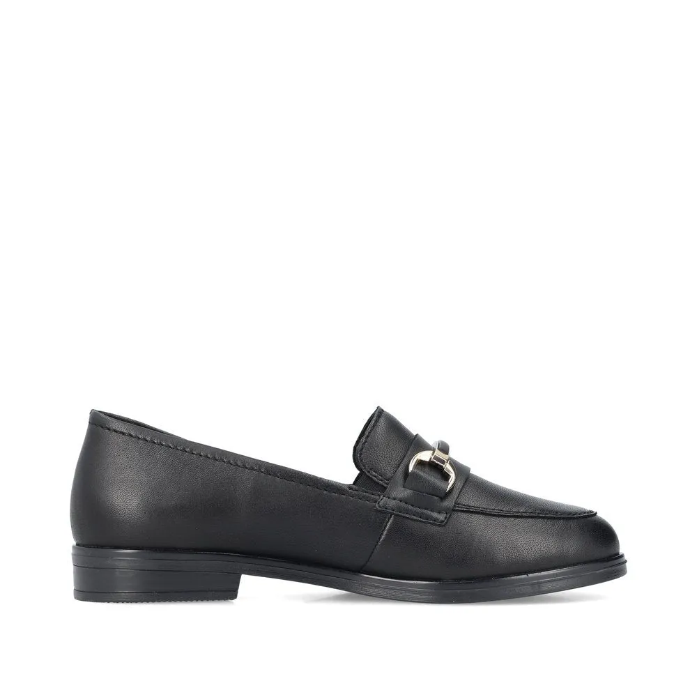 Rieker Schuhe 46262-01 Schwarzer Schlüpfer