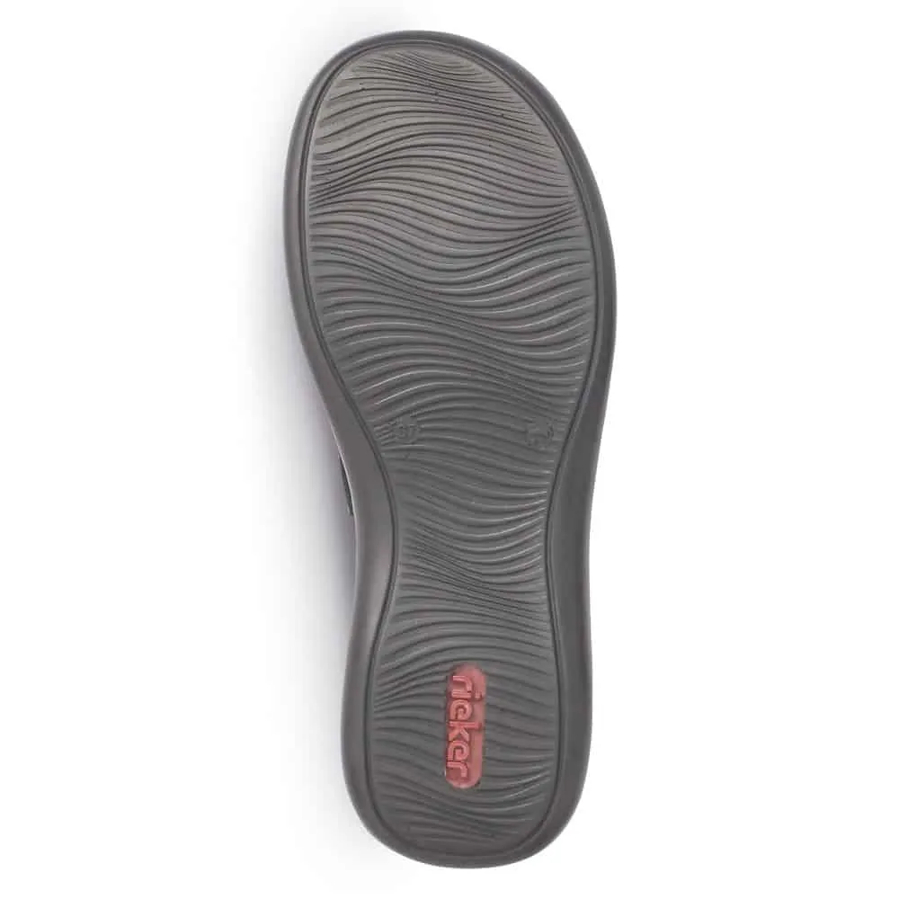 Rieker Schuhe 46393-00 Schwarze Mule