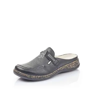 Rieker Schuhe 46393-00 Schwarze Mule
