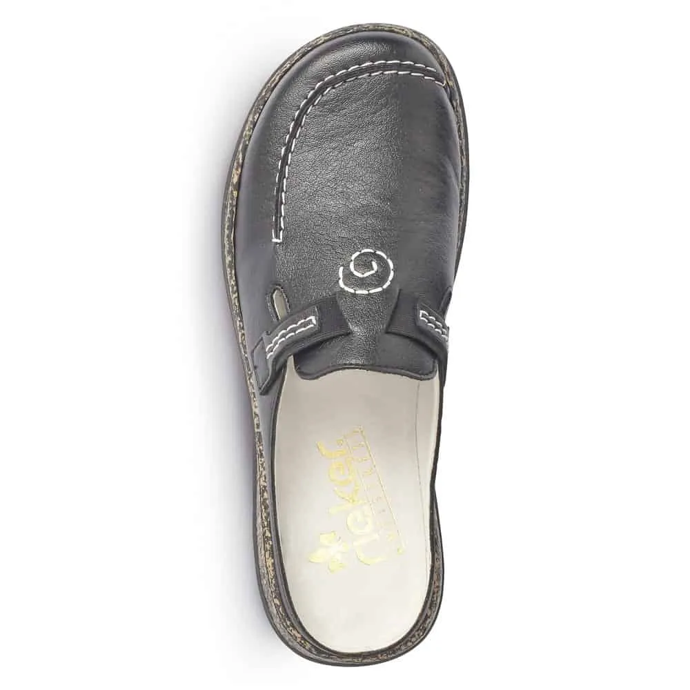 Rieker Schuhe 46393-00 Schwarze Mule