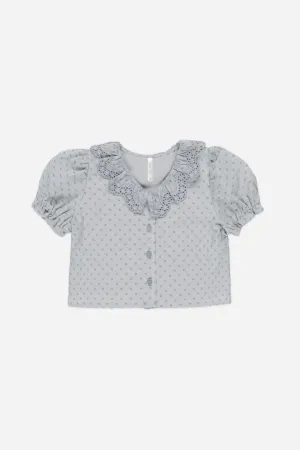 Rylee   Cru Babykids Bella Bluse | Staubiges Blau