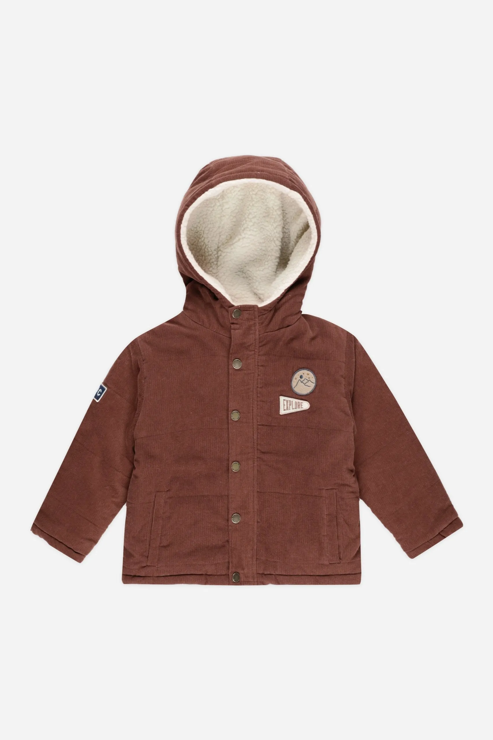 Rylee   Cru Babykids Cord Steppjacke | Ziegelrot