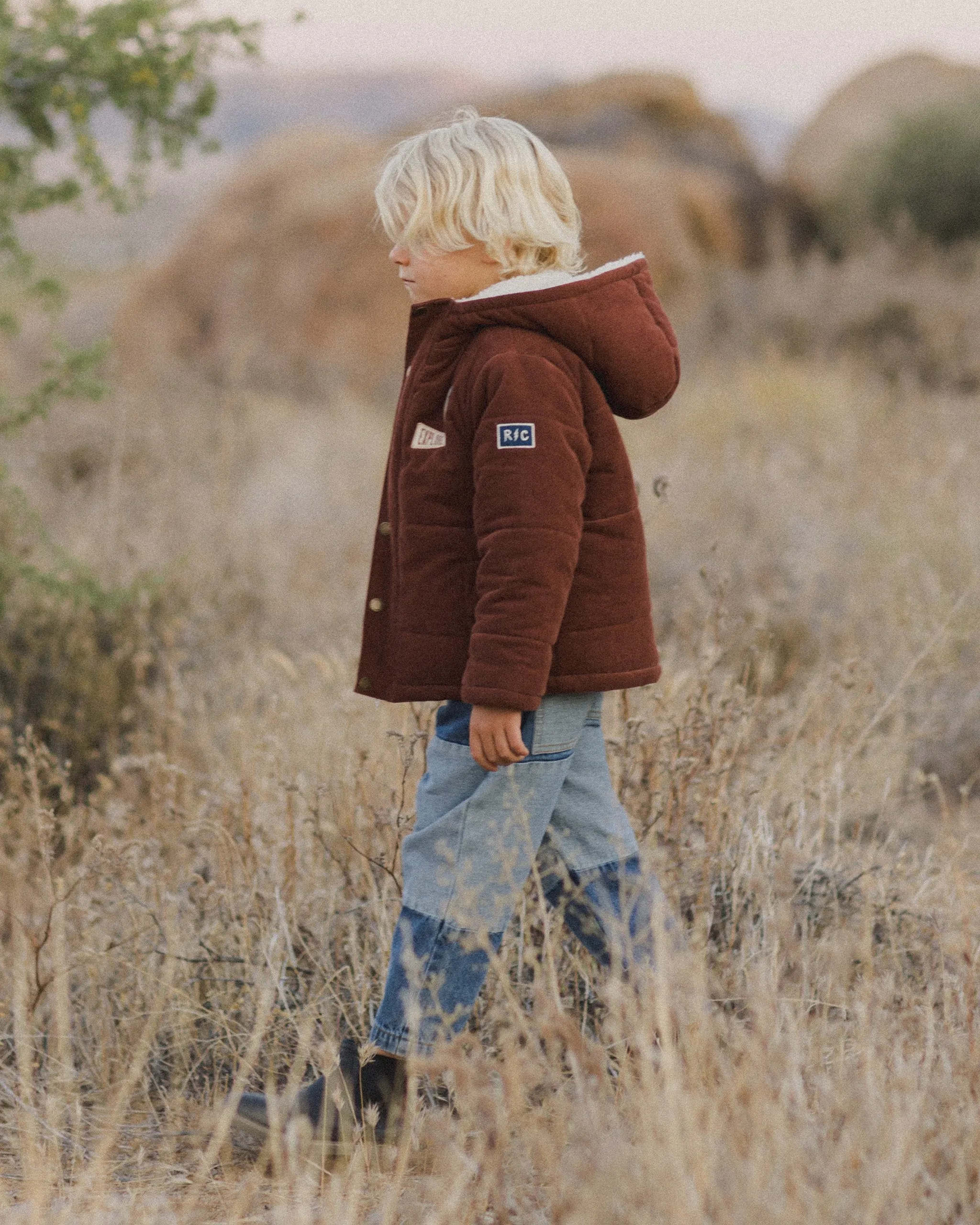 Rylee   Cru Babykids Cord Steppjacke | Ziegelrot