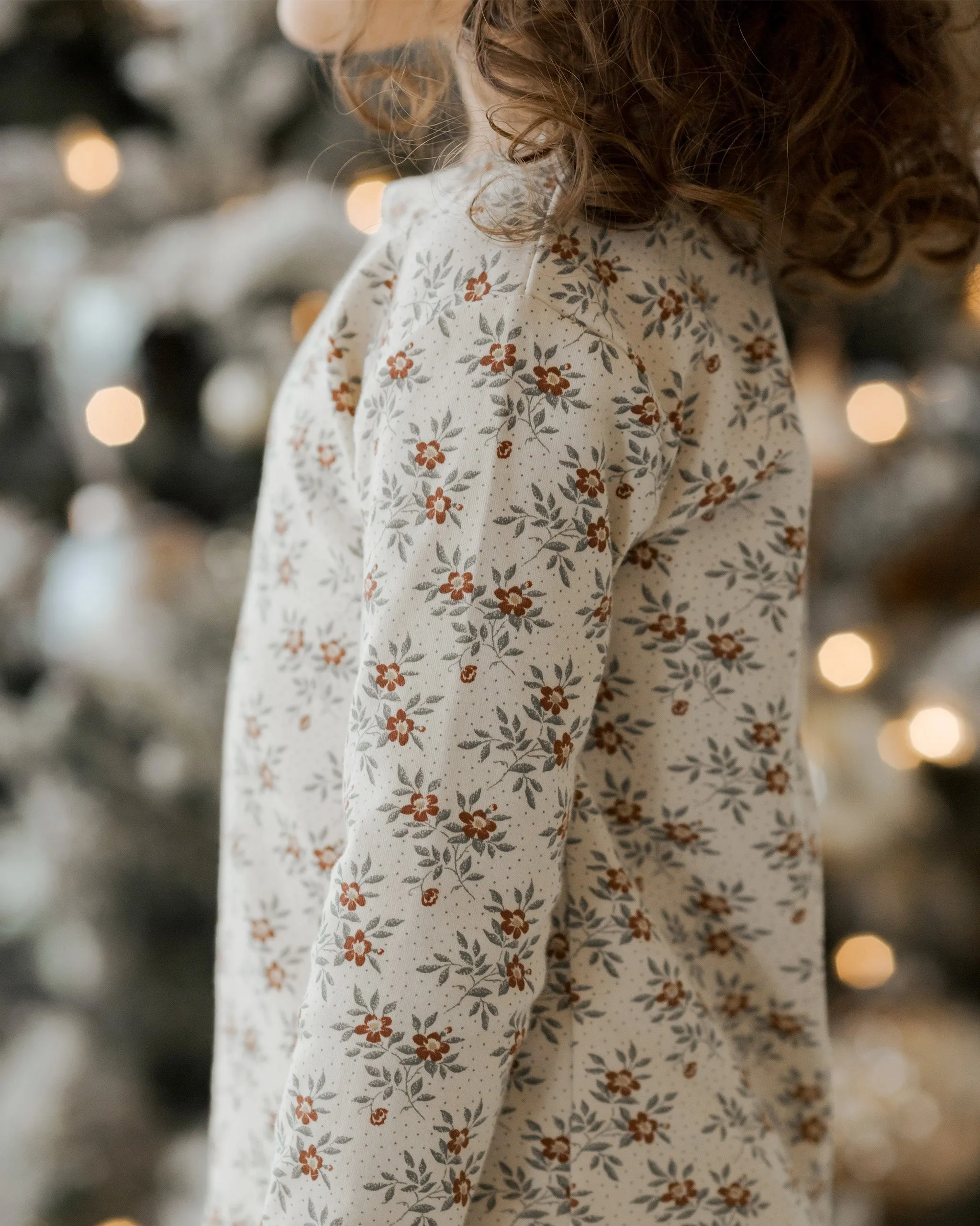 Rylee   Cru Babykids Bio Langarm-Pyjama-Set | Festliche Blumen