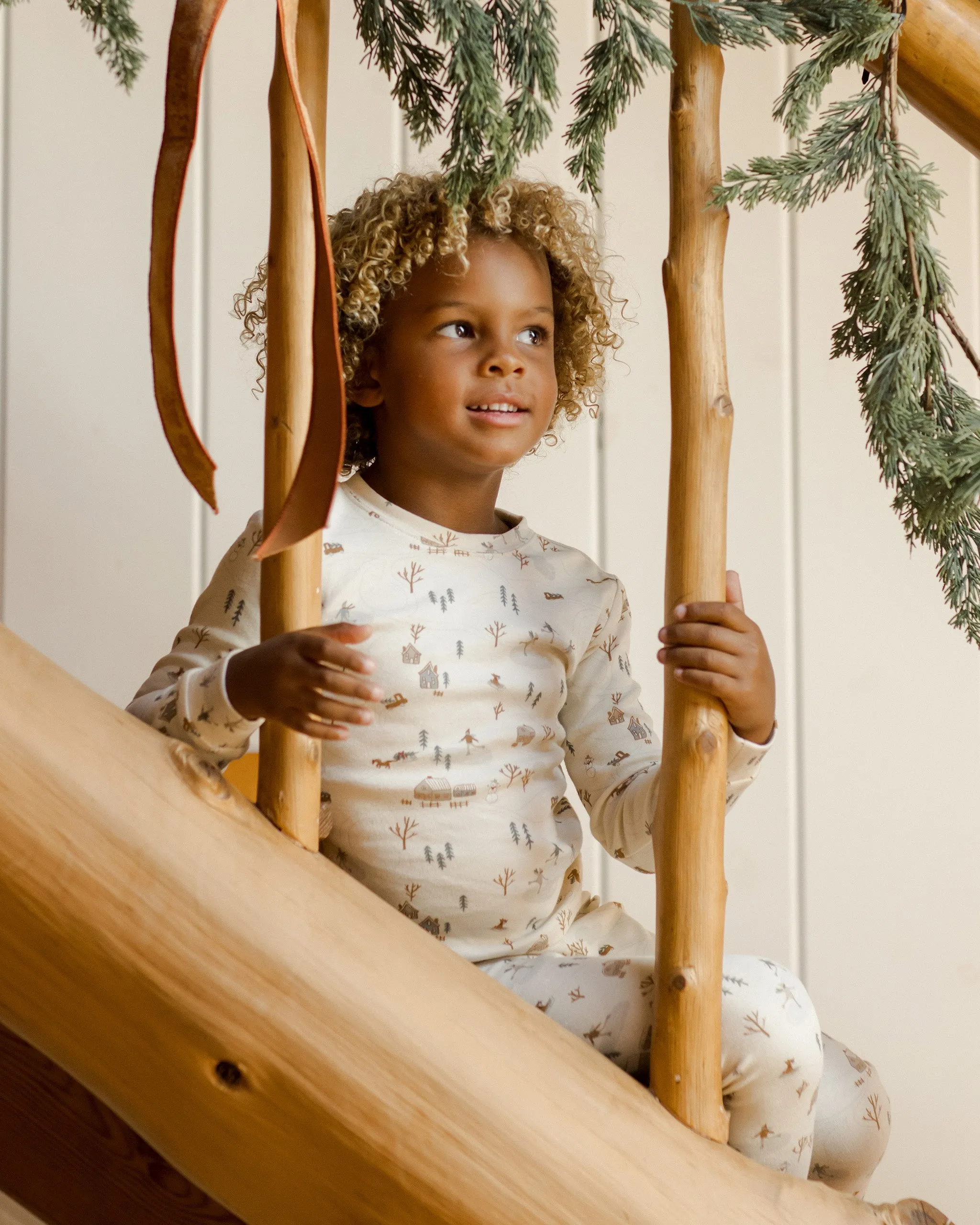 Rylee   Cru Bio-Langarm-Pyjama-Set für Babys und Kinder | Winterstadt